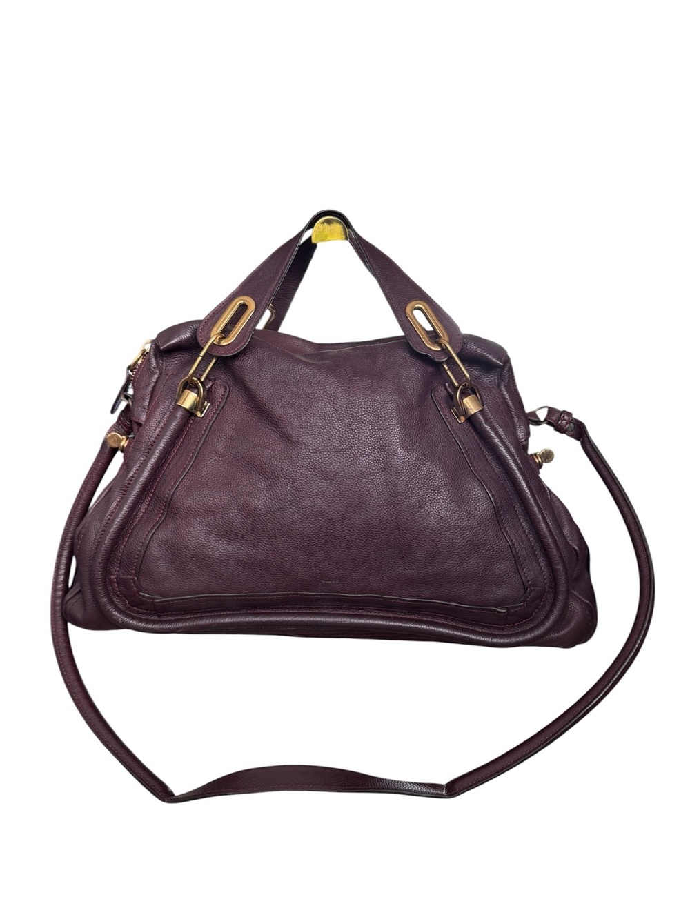 Chloe Paraty Top handle Leather Medium dark burgundy